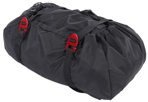 Borsa da arrampicata impermeabile pieghevole, zaino a tracolla per arrampicata su roccia, adatto per campeggio e escursionismo all'aperto, Nero