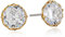 Kate Spade New York round earrings, Clear/Gold