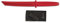 K25-32413 - Couteau d'entraînement en caoutchouc K25. Rouge - Outil pour la chasse, la pêche, le camping, l'extérieur, la survie et le bushcraft