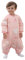 Gigoteuse pour bébé avec jambes, manches amovibles et doublure chaude pour l'hiver Unisexe pour fille et garçon (rose, taille 18-36 mois (stature 85-95 cm))