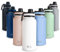 BOZ Trinkflasche Edelstahl – Trinkflasche Edelstahl 1l – Auslaufsichere Thermosflasche 1l – BPA-freie Isolierflasche – Trinkflasche Kohlensäure geeignet – Trinkflasche für Sport (Weiss)
