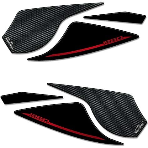 Resin Bike Aufkleber für Motorrad Kompatibel mit Ducati Multistrada 1260 S Grand Tour 2020. Spiegelschutz vor Stößen und Kratzern. 3D-Harzklebstoff - Stickers - Made in Italy