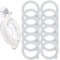 LUTER 12pcs Silicone Jar Seal Replacement Airtight Silicone Seal Gaskets for Mason Jar Lid, Wide Mouth Glass Jars