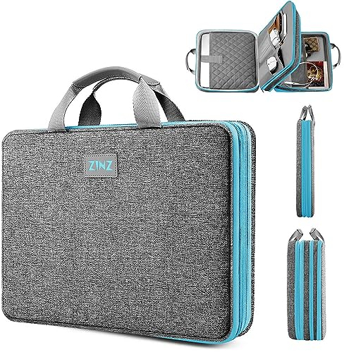 ZINZ Slim & Expandable Laptop Case 13 13.3 13.6 14 Inch Sleeve Compatible with MacBook Air/Pro 13-14 M1 M2 M3 2021-2023 Pro/Max,13.5 Surface Laptop 4/3,L02G02