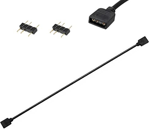 RGB Extension Cable 3 Pin, Computer Motherboard ARGB Interface Extension Cable Female Connetor, 5 V Argb 3-Pin Connector 1-1/1-3/1-5