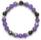 Fukugems Amethyst Onyx Glück Feng Shui Armband - Hallo Geld, Unternehmer Geschäftsbeziehung für Männer und Frauen Mit Geld Wohlstand Ziele