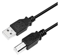 LogiLink CU0007B USB 2.0 Kabel USB A Stecker/USB B Stecker, schwarz 2m