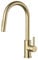 FORIOUS Kitchen Tap, Kitchen Sink Taps Mixer with Pull Down Spray, High Arc pout Swivels 360 Single Handle, Brushed Gold