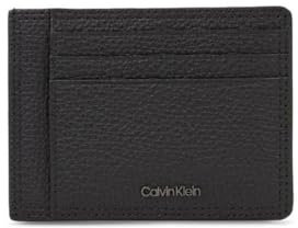 Calvin Klein Homme Porte-Carte Minimalism Cuir, Noir (Ck Black), Taille Unique