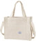 BROADREAM Cord Tasche Damen - Groß Handtasche Umhängetasche mit Reißverschluss,Schultertasche Shopper Damen Henkeltasche für Schule Einkauf Shopper Lässige täglich