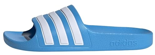 adidas Adilette Aqua Slides Kids, Infradito Unisex - Bambini e ragazzi, Blue Burst / Cloud White / Blue Burst, 33 EU