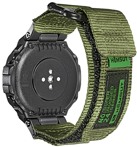 torbollo Armband kompatibel mit Amazfit T-Rex/T-Rex 2/T-Rex Pro/T-Rex Ultra, robustes Nylon Uhrenarmband mit Klettverschluss Ersatzarmband gewebtes Loop-Design Sportarmband mit 2 Schraubendreher