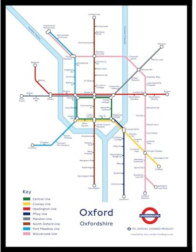 The Happy Puzzle Company - Oxford Underground Jigsaw Map 400 Pieces - Jigsaw Puzzles for Adults 400. This is an official Transport For London licenced product.