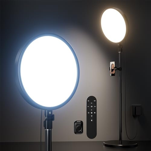 Weilisi Large Ring Light with 79 Stand, 6500K Professional Full-Screen Big Ring Light with Stand and Phone Holder, Selfie Light with Remote for Studio Video Photography, TikTok, YouTube, Live Stream