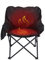 WDDEYYDS Beheizter Campingstuhl - USB-betriebener Tragbarer Stuhl Mit Individuell Beheizbarer Rückenlehne und Sitz - Moon Outdoor-Klappstuhl für Garten, Schwarz
