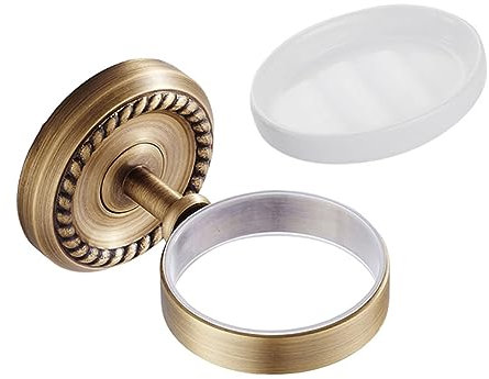 HOMSFOU Porte- Antique Mural Vintage pour Salle de Bain Porte- rétro avec Fonction d'évacuation Élégant Porte- pour Solide