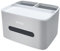 Soporte multifuncional para caja de pañuelos, cubierta de caja de pañuelos con almacenamiento, caja de almacenamiento de escritorio, dispensador de pañuelos adecuado para mesita de noche, tocador,