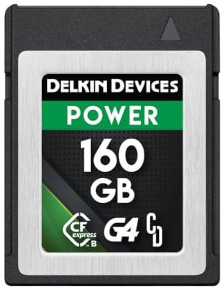 Delkin Devices 160GB Power CFexpress Type B G4 Memory Cards