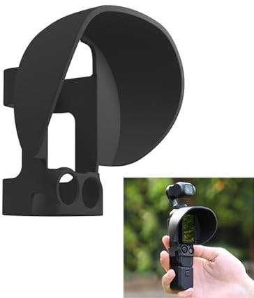 LICHIFIT Bildschirmhaube Sonnenblende für DJI Osmo Pocket 3 Gimbal Kamerarahmenhülle mit Displayschutzfolie, blendfreier Sonnenschutz, Schutzzubehör