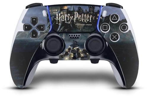 Head Case Designs Licenza Ufficiale Harry Potter Castello Grafica Vinile Sticker Gaming Pelle Adesivo Compatibile con Sony Playstation 5 PS5 DualSense Edge Controller