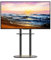 unho Soporte TV de Pie de Base de Efecto Mármol Regulable en Altura Soporte de Suelo para Televisión Universal para de 40-75, VESA 600x400mm, Garga de 40kg, Estilo Morderno (Negro)