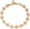 Jenosy 14K Vergoldet Armband Damen Link Zierliches Armband Einfaches Schmuckgeschenk für Frauen