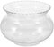 Sosoport Glass Vase Bowl Mouth Flower Vase Round Candle Holders Terrarium Glass Fish Bowl Vase for Wedding Home Decor 900ML