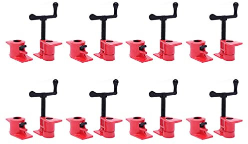 Lot de pinces à bois de 3/4 pour coller et percer le bois, pour le travail du bois, serrage rapide (8)