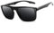 Polarisierte Sonnenbrillen, Outdoor-Sonnenbrillen, Polarisierte Sonnenbrillen Herrenmode Polarisierte Sonnenbrillen Rechteckige Ultraleichte Sonnenbrillen Outdoor Fahren Angeln/Glossy Black/a