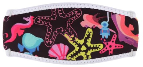 Colcolo Aquatics Scuba Schnorcheln Verstellbare Neopren Maskenband Wrapper Ersatz Schnorcheln Schwimmen Haarband Schnorchel Kopfband, Schwarz