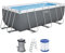 Bestway Juego de Piscina Rectangular de 13'6 x 6'7 x 48/4.12 m x 2.01 m x 1.22 m