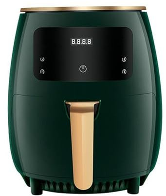 MZGDONGF Friteuse à air multifonctionnelle, capacité de 4,5 L, cuiseur sain sans Huile, minuterie et contrôle de la température, 1400 W (Couleur : Vert) Safehappy