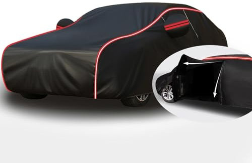 Wasserdicht Auto-Abdeckung für BM𝘞 G02 X4 2018-2021 (475.2 x 193.8 x 162.1cm),Baumwollfutter, verdickt, um Staub, Regen, Schnee und Vogelkot zu verhindern, Frost- und hitzebeständig