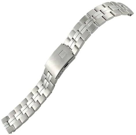 AEMALL Edelstahl-Uhrenarmbänder für 1853 T049 T049410A Tissot PR100 Serie, massives Metallarmband, 19 mm, 19 mm, Achat
