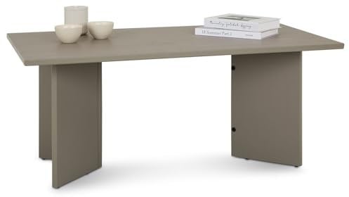 IDIMEX Couchtisch MESA aus Massivholz 110 x 45 x 60 cm grau - minimalistischer Sofatisch aus Holz, Wohnzimmer Tisch mit angwinkelten Beinen