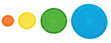 4 Stück Quick Yo-Yo Makers Stoffblumen zum Selbermachen für eine einfache Jo-Bettdecke