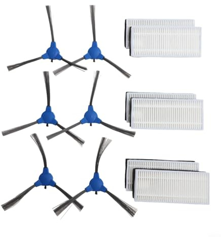 Zubehör-Set für Coredy Saugroboter R3500, R650, R600, C800, D900, 12 Ersatzteile