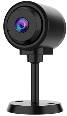 Gosera Tiny Camera for Home Security 1Pcs, 2.4GHz WiFi Portable Battery Operated Camera with IR Night Vision, Human Detection