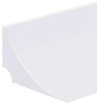 ZHAOQIN Guarnizione Doccia Sottoporta Barriera in Silicone Water Stopper, barriera for Pavimenti in Ambienti umidi(White 50cm)
