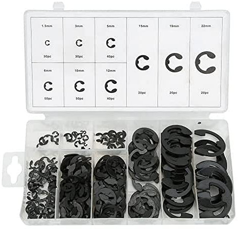 Rolson 61296 - Assortimento di 300 anelli di arresto radiale