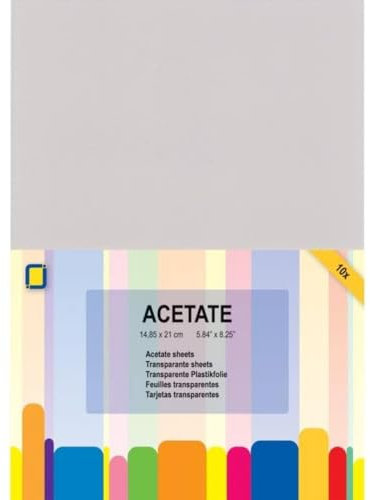 JEJE Acetat-Blätter, transparent, A5