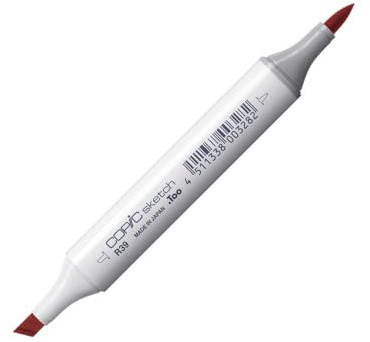 Copic Sketch Coloured Marker Pen - (R-39) Garnet, For Art & Crafts, Colouring, Graphics, Highlighter, Design, Anime, Professional & Beginners, Art Supplies & Colouring Books