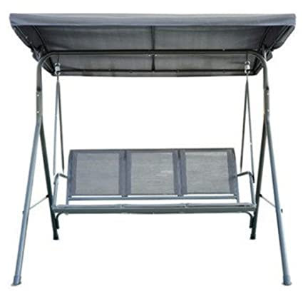 Outsunny 178 x 111 x 155 cm 3 Seater Swing Chair Garden Hammock - Grey