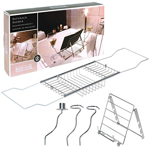 Expandable Chrome Bath Rack Organiser Overbath Tidy