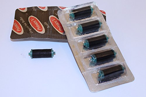5 Einfärbrollen Farbrollen für Preisauszeichner Printex V