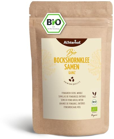 Bockshornklee Samen ganz BIO (1kg) | Bockshorn-Tee | Bockshornkleesamen | Ideal als Tee oder Gewürz | Fenugreek Seeds Whole Organic