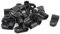 sourcing map 20Pcs Black Plastic R Type Cable Clip Clamp for 6mm Dia Wire Hose Tube