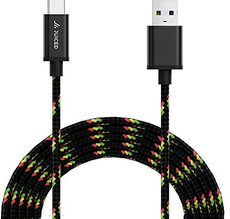 Juiced Systems USB-C to USB-A 10 Gbps USB 3.2 Gen 2 Data Power Cable - Fast Charging with Quick Data Transfers