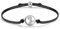 J.Endéar Armband mit Sternzeichen Steinbock zum Geburtstag, Silber 925 Handgemachte Kordel Filigran 24cm Verstellbares Armband Glückshoroskop Geburtstagsgeschenk für Mädchen Kinder Damen