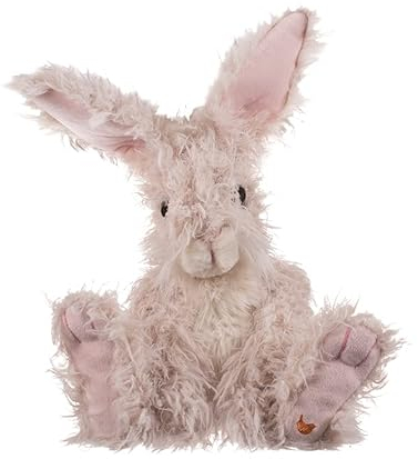 Wrendale - PLUSH001 - Plüschtier, Hase Rowan, mit Leinentasche, 26cm x 22cm x 20cm